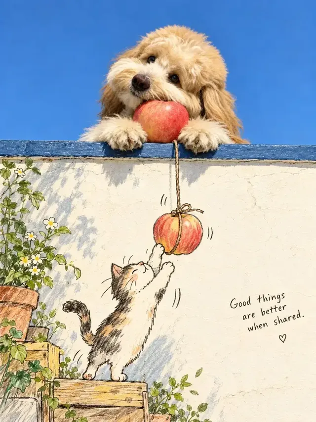 A vertical artwork blending a realistic photograph on top with a hand-drawn illustration on warm ivory paper below.