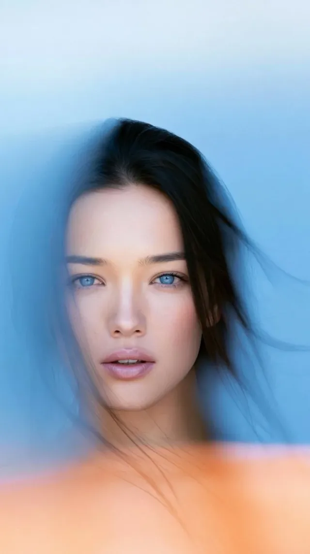 Artistic portrait of a beautiful character, showcasing Midjourney v8.2 reference style with high stylization and chaos parameters.